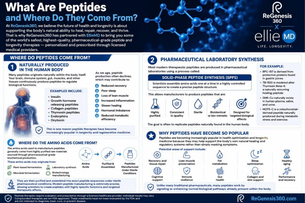 What are Peptides and Where do they come from